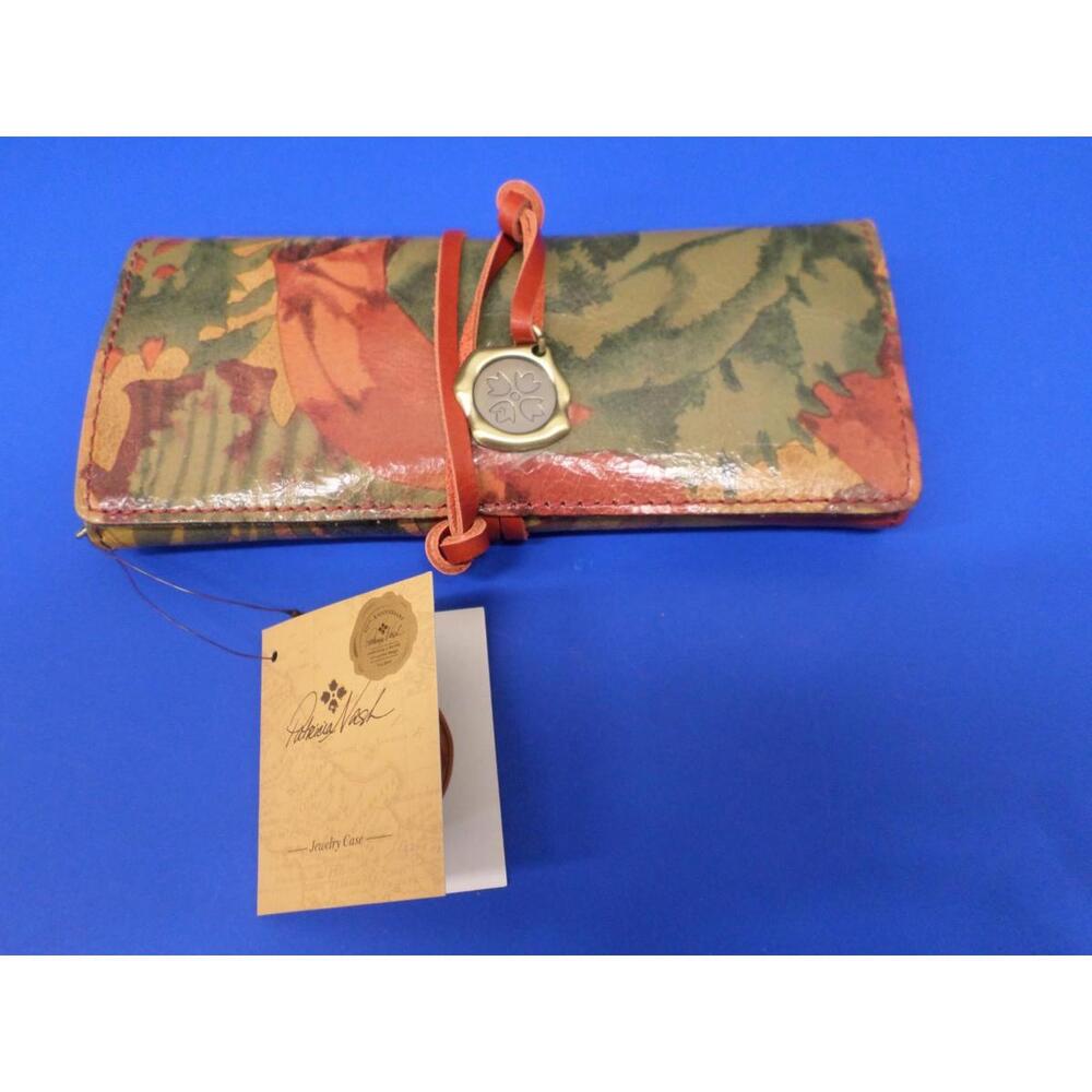Patricia Nash TROPICAL DREAMS Gioielli Leather Jewlery Roll Up Travel Organizer